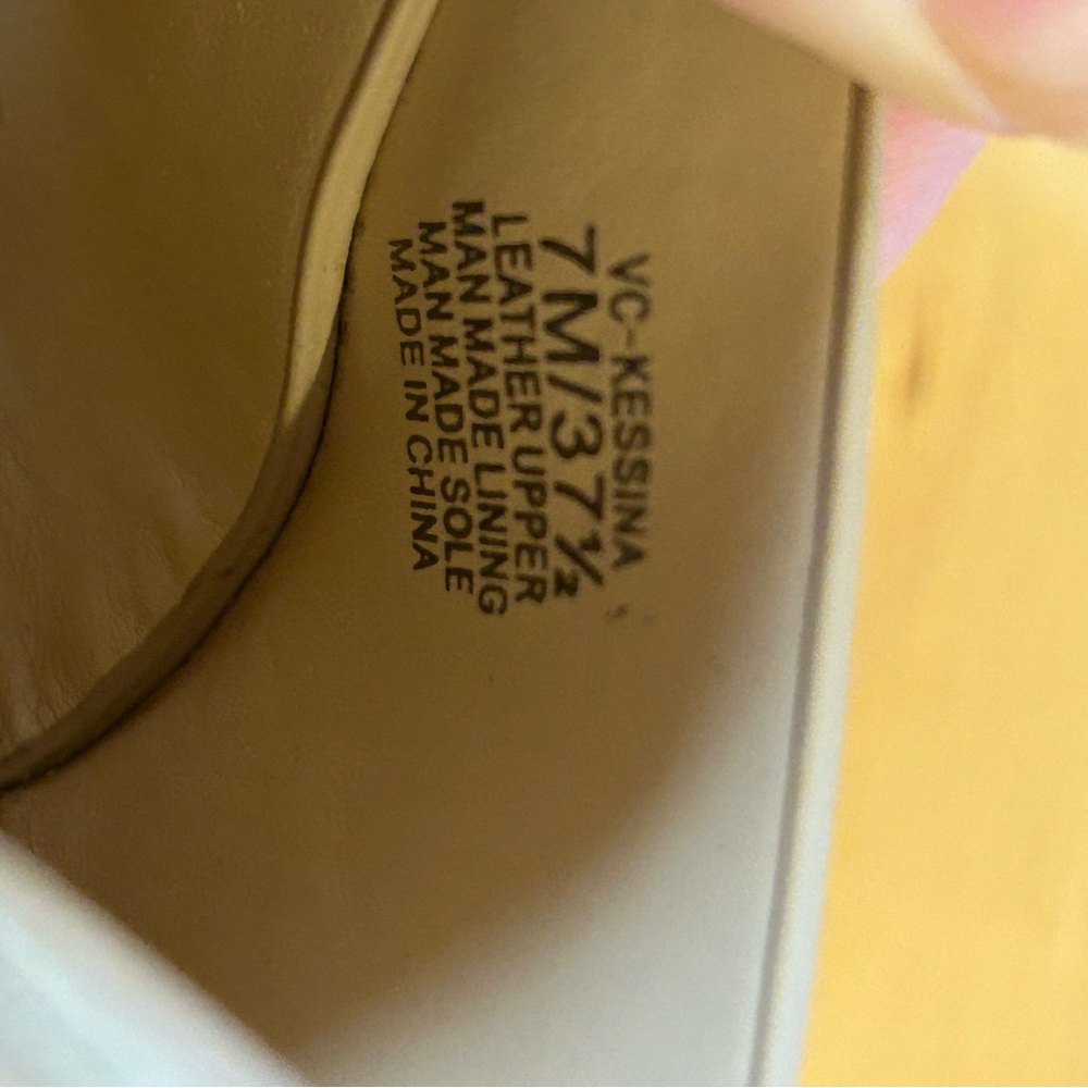 Vince Camuto Kessina Women's Leather Cork Wedge Sandals - Picture 11 of 14